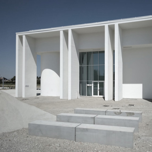 Render of Casa Thalia, Milan, detail of the front facade, link to page